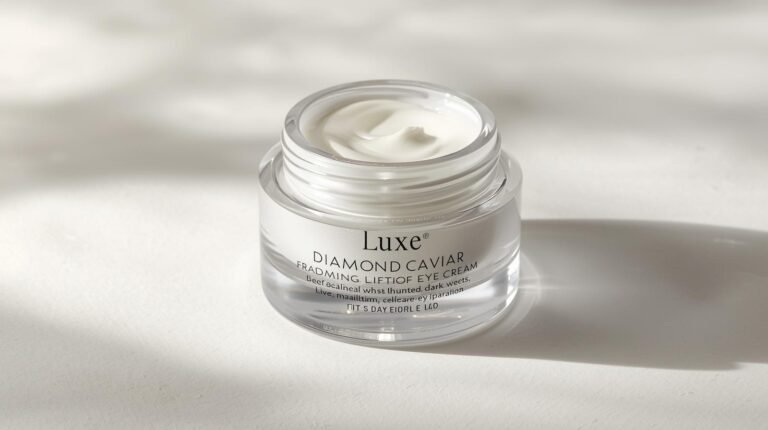 Luxe Diamond Caviar Eye Cream – Anti Aging, Lifting, Firming Crow’s Feet, Dark Circles & Under Eyes Puffiness – Day & Night Anti-Wrinkle Collagen Cream – Vegan & Paraben-Free